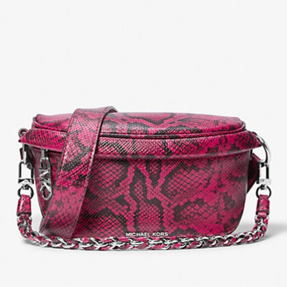 Michael Kors Slater Sling Pack – Snake Embossed Leather - Excellent Condition - Picture 2 of 3